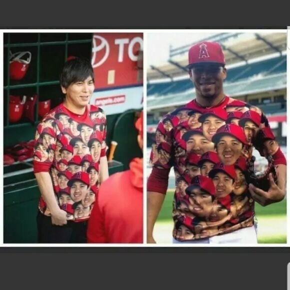 New Angels Baseball Shohei Ohtani T-Shirt Rare! XL - Picture 5 of 5